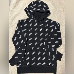 Vans Black and White Logo Pattern Hoodie